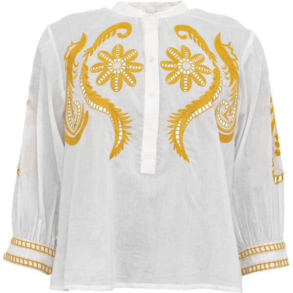 Costamani Aica Blouse Golden Embrodery